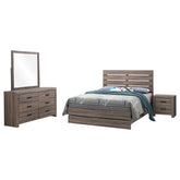 Brantford 4-piece Eastern King Bedroom Set Barrel Oak